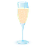 Two champagne glasses vector illutration