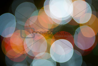 Multicolor Light Orb Background 