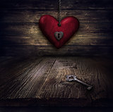 Valentines design - Heart in chains