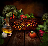 Food design - Fresh vegetables