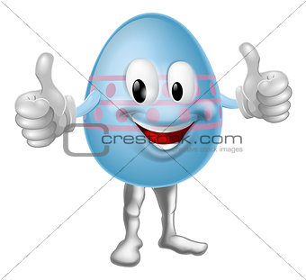 Cartoon Easter Egg Character