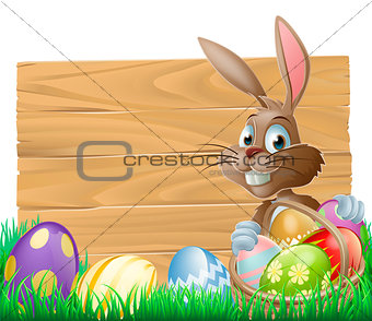 Easter background sign