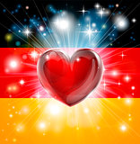 Love Germany flag heart background