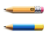 Two sharpened pencils 