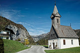 Austria / Salzkammergut / Little church in mountainside