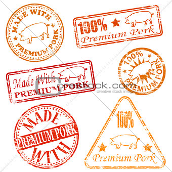 Premium Pork Rubber Stamps