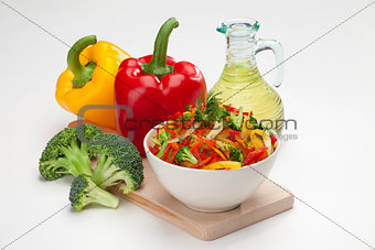 colorful vegetable salad