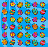 easter eggs background cartoon illustration