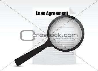 Loan Agreement and Magnifying Glass