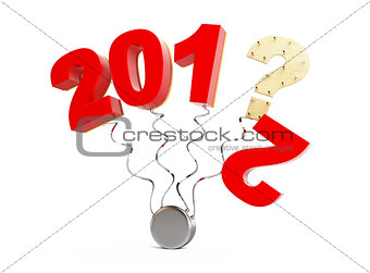 new year 2013 on a white background