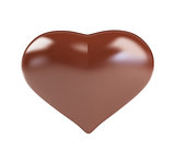 Abstract background as a chocolate heart
