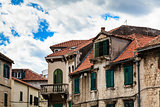 Traditional Houses with Red Tiled Roofs in Split, Croatia