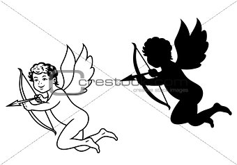 Cherub or cupid angel