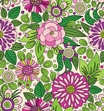 Decorative colourful picturesque seamless pattern