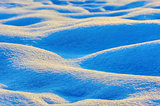 Waves of snow