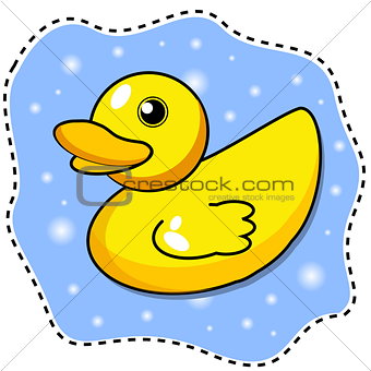 cartoon yellow duck