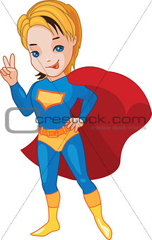 Super Boy vector illustartion