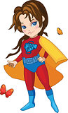 Super Girl vector illustration