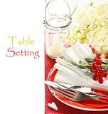 Table setting.