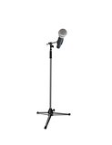 Wireless microphone over white
