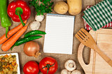Notebook to write recipes