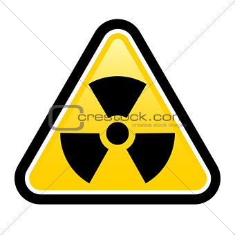 Warning radiation sign