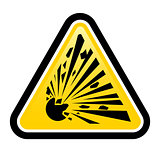 Explosive Hazard Sign