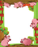 Cartoon farm frame