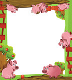Cartoon farm frame