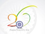 abstract republic day background with chakra