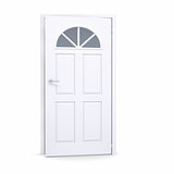 White door slightly open