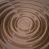 Waves on the surface of the chocolate