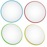 A set of colored circles