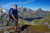 Young hiker in Norway