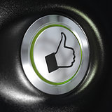 Quality service, Thumbs up Symbol, Automotive Concept