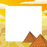 Frame with pyramids