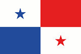 Illustrated Drawing of the flag of Panama