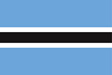 Illustrated Drawing of the flag of Botswana