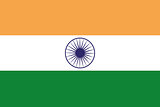 Illustrated Drawing of the flag of India
