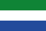 Illustrated Drawing of the flag of Sierra Leone