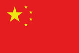 Illustrated Drawing of the flag of China