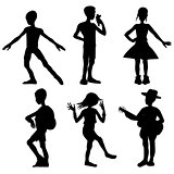 kids silhouettes