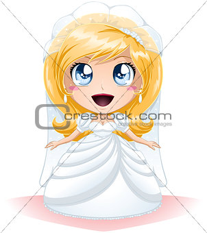 Bride Dressed For Her Wedding Day