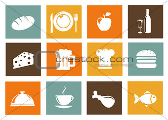 Kitchen and food icons 