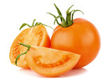 ripe juicy orange tomatos