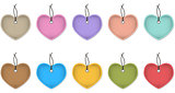 Hanging heart labels