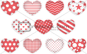 Valentine heart set