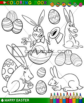 easter cartoon themes for coloring
