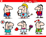 valentines day themes cartoon illustration