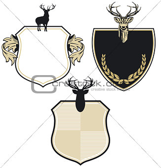 Coat of arms with three deers